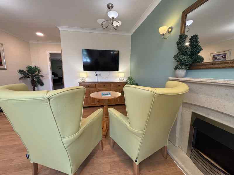 Lounge at immacolata house care home in seaton