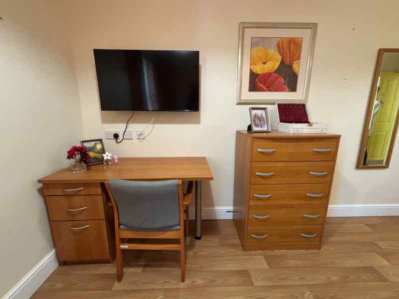 bedroom at immacolata house care home in seaton