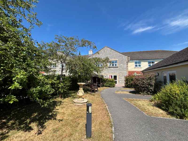 dementia friendly path ways at immacolata house care home in seaton